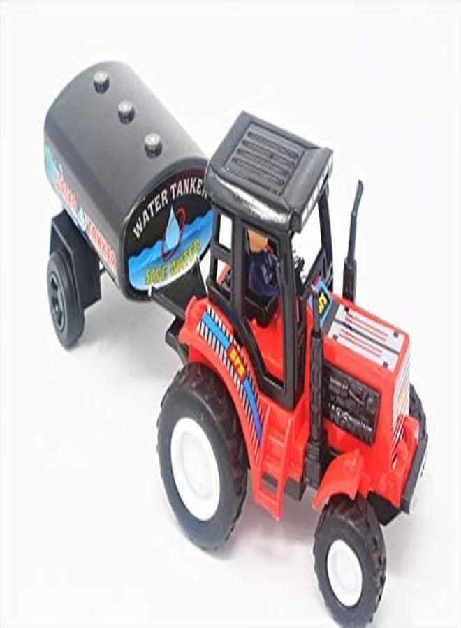 Shinsei Tractor Water Tanker Maintenance Free Pullback Spring Action Race Toy Gift for Boys 3+ Years. Strong ABS Plastic, NO Sharp Edges, BIS Certified. Pack of 1, Color Red - Image 5